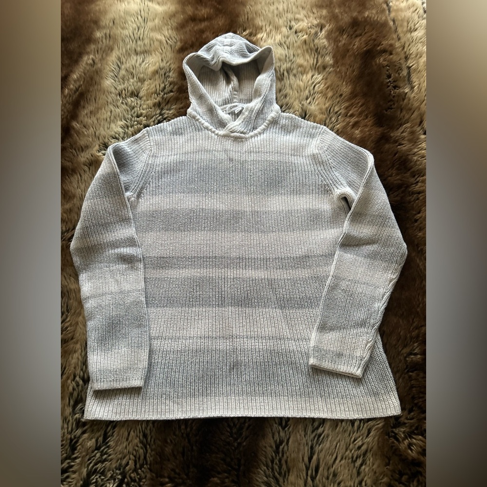 Calvin Klein Textured Knit Hooded Sweater – Women’s Medium, NWOT